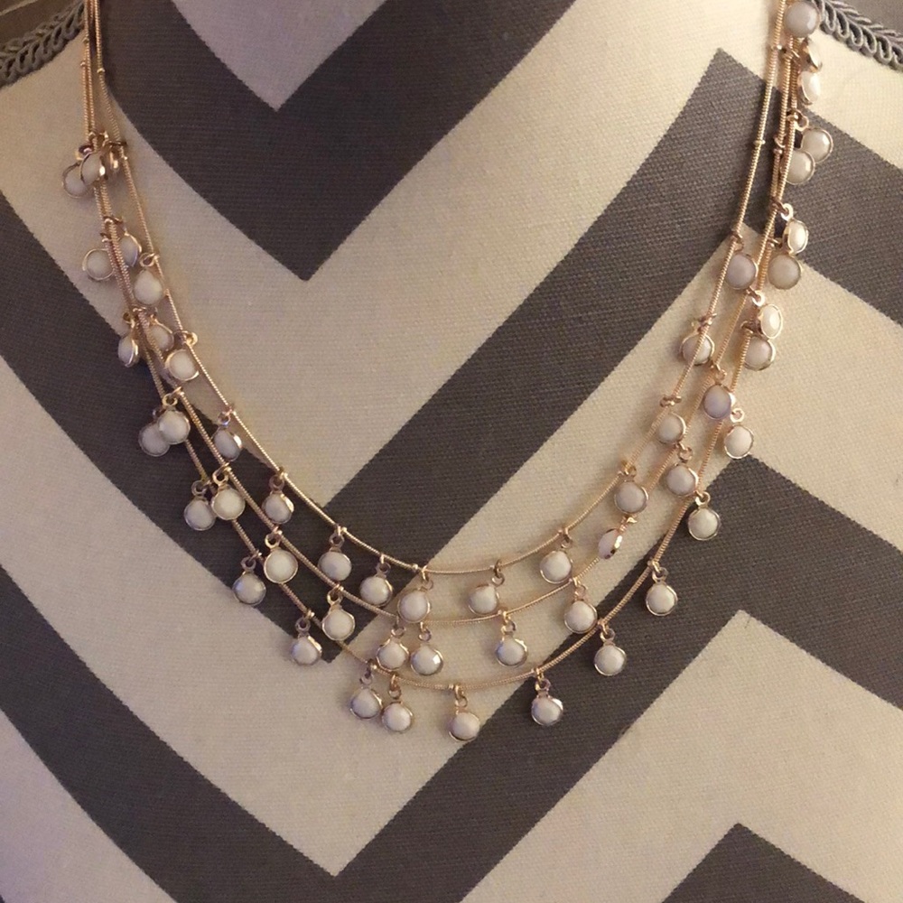 Anne Klein rose gold in color necklace